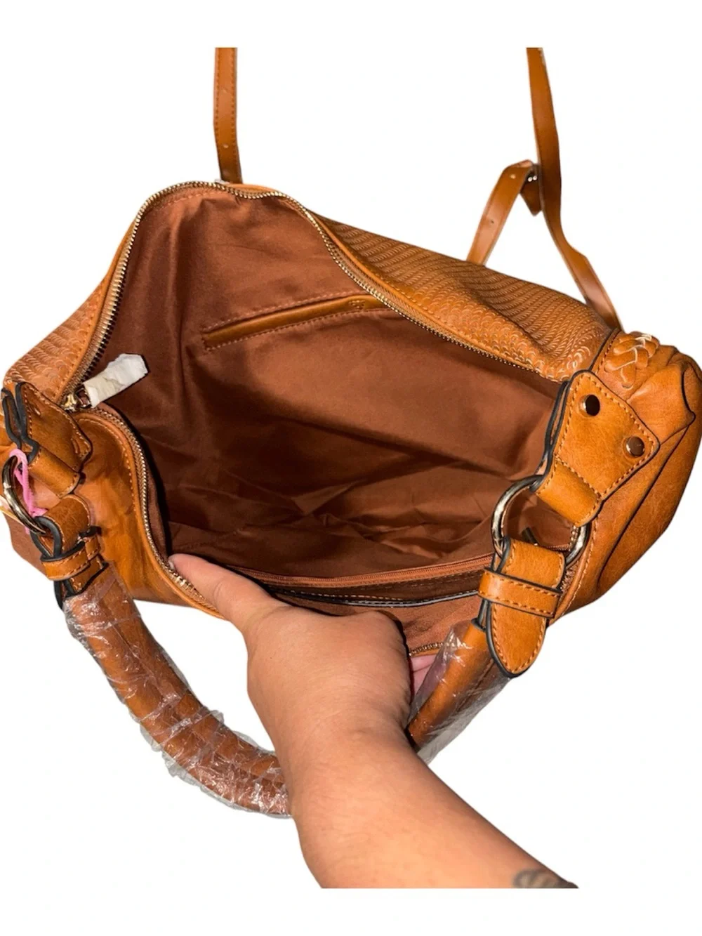 Handbag Republic Vegan Faux Leather Slouchy Hobo Shoulder Bag NWT